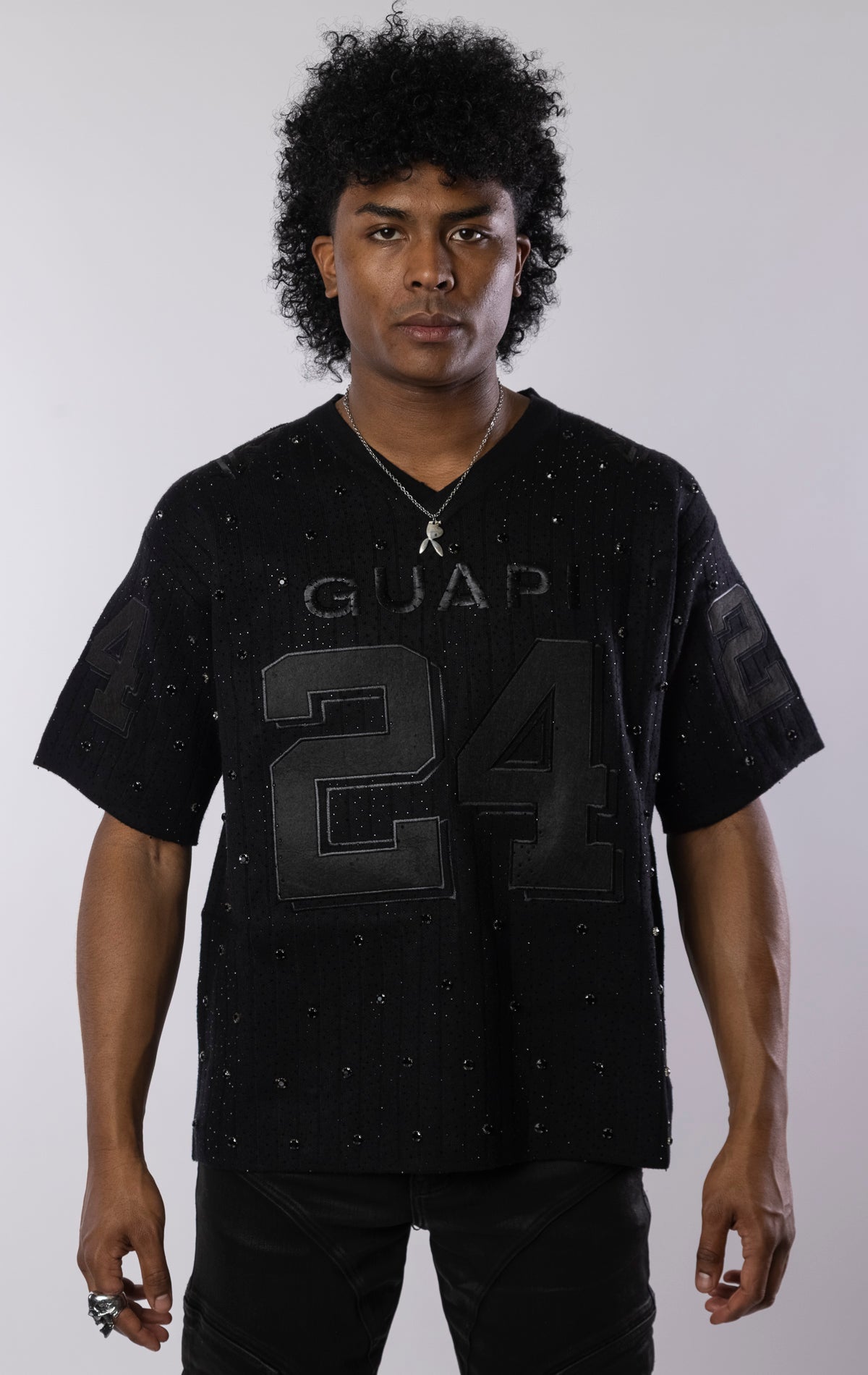 Embellished Football T-Shirt